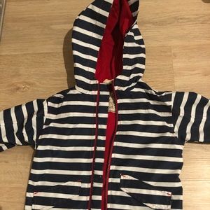 Blue striped Hatley Raincoat